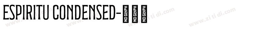 Espiritu Condensed字体转换
